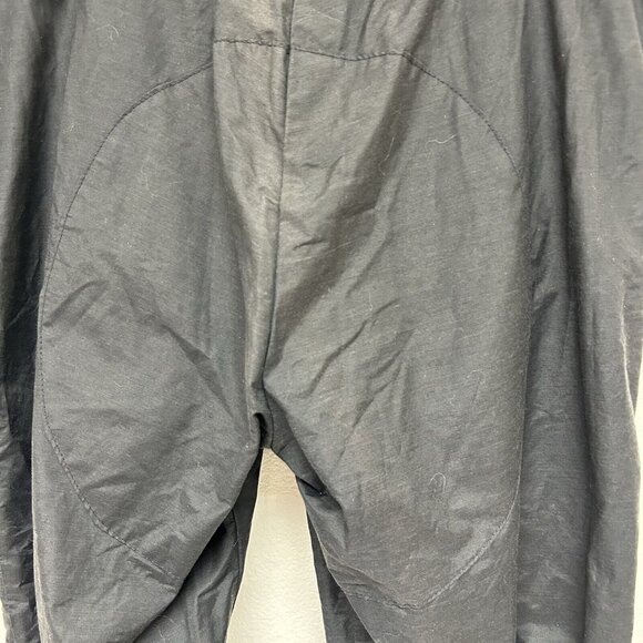 Vtg 1st Down Ruched Crop Capri Pants 16 Black Zipped Pockets Outdoor Casual Hiki - Picture 4 of 11